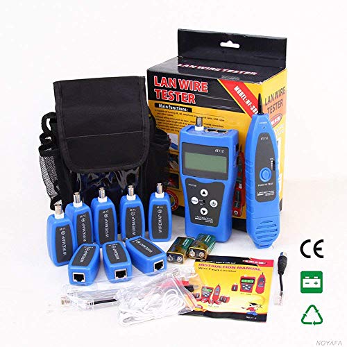 KOLSOL AT112 Network Ethernet LAN Phone Wire Tester Line Finder Remote Cable Tracker USB Coaxial Cable with 8 Far-end Jacks Support Multiple Tester Ports BNC RJ45 RJ11 - Thumbnail 4