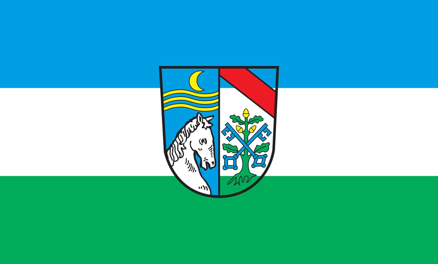 Drapeau Large Pocking grand format paysage résistant 1.35m²