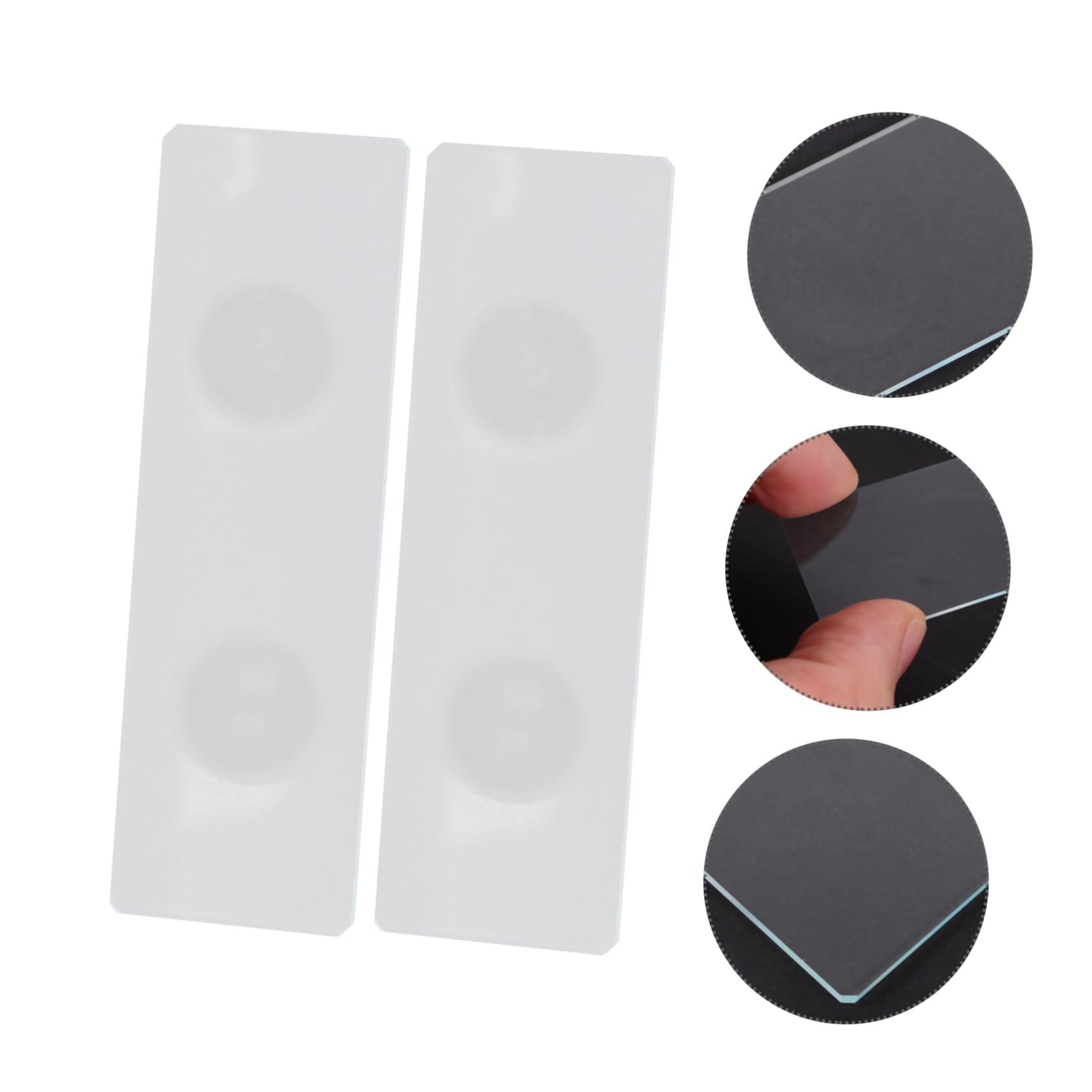 MUCKLILY 50 Pcs Concave Slide Slides for Microscope Concave Microscope Slides Microscope Slides for Laboratory Blank Microscope Slides Laboratory Microscope Slides Microscopic Slides Glass