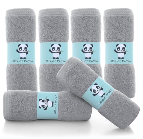 Product Image of the HIPHOP PANDA Baby Washcloths, Rayon Made from Bamboo - 2 Layer Ultra Soft...