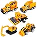 Mini Legierung Bagger Lastwagen Autos Set Fahrzeugset Kleinkind Baustelle Spielzeug ab 3 Jahren (5 pcs Set)