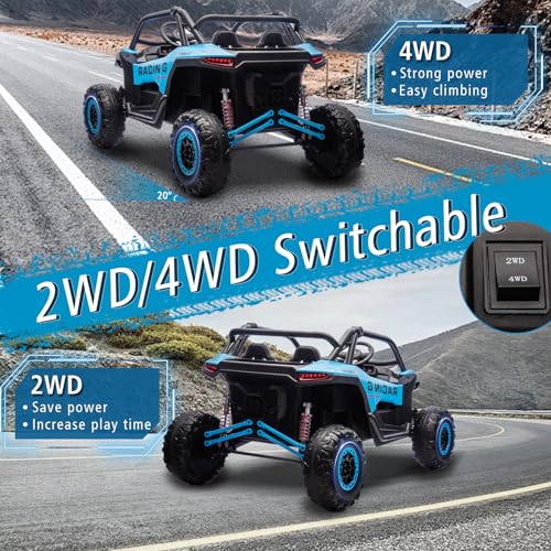 Image of Kid 4WD UTV 24V Ride On Toys for Big Kids 2 Seater Ride On Toys Kids