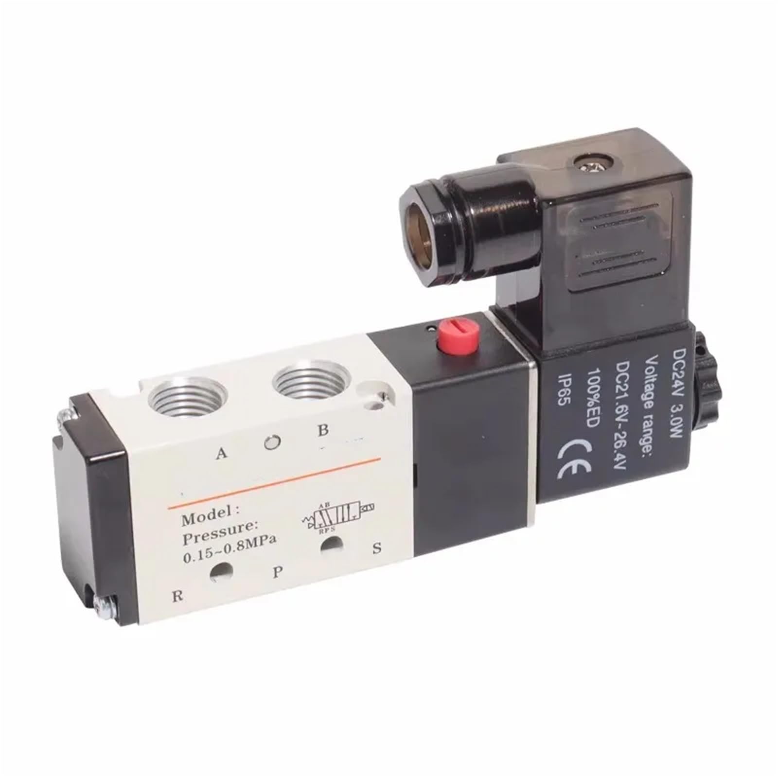 Électrovanne pneumatique 4V110-06 1/8 avec indicateur LED pour un contrôle précis du gaz