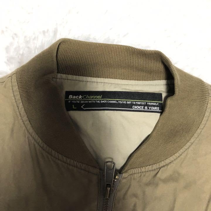 Amazon.co.jp: Back channel バックチャネル ma1 ブルゾン カーキ  