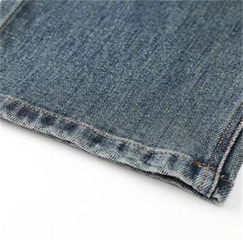 BILIKEYU Boys Jeans Elastic Waisted Straight Leg Casual Loose Fit Denim Pants with Pockets for Kids 4 to 143