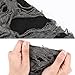 Heclia Gloves Y2k Fashion Arm Warmers, Punk Broken Slit Ripped Gothic Gloves Distressed Arm Cover Sleeve for Halloween Cosplay Party, Stretchy Fingerless Glove Black Short Mittens Costume
