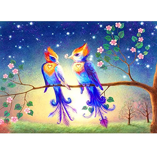Kit Complet de Peinture au Diamant 5D Oiseau Elfe 40x80cm pour Adultes et Enfants