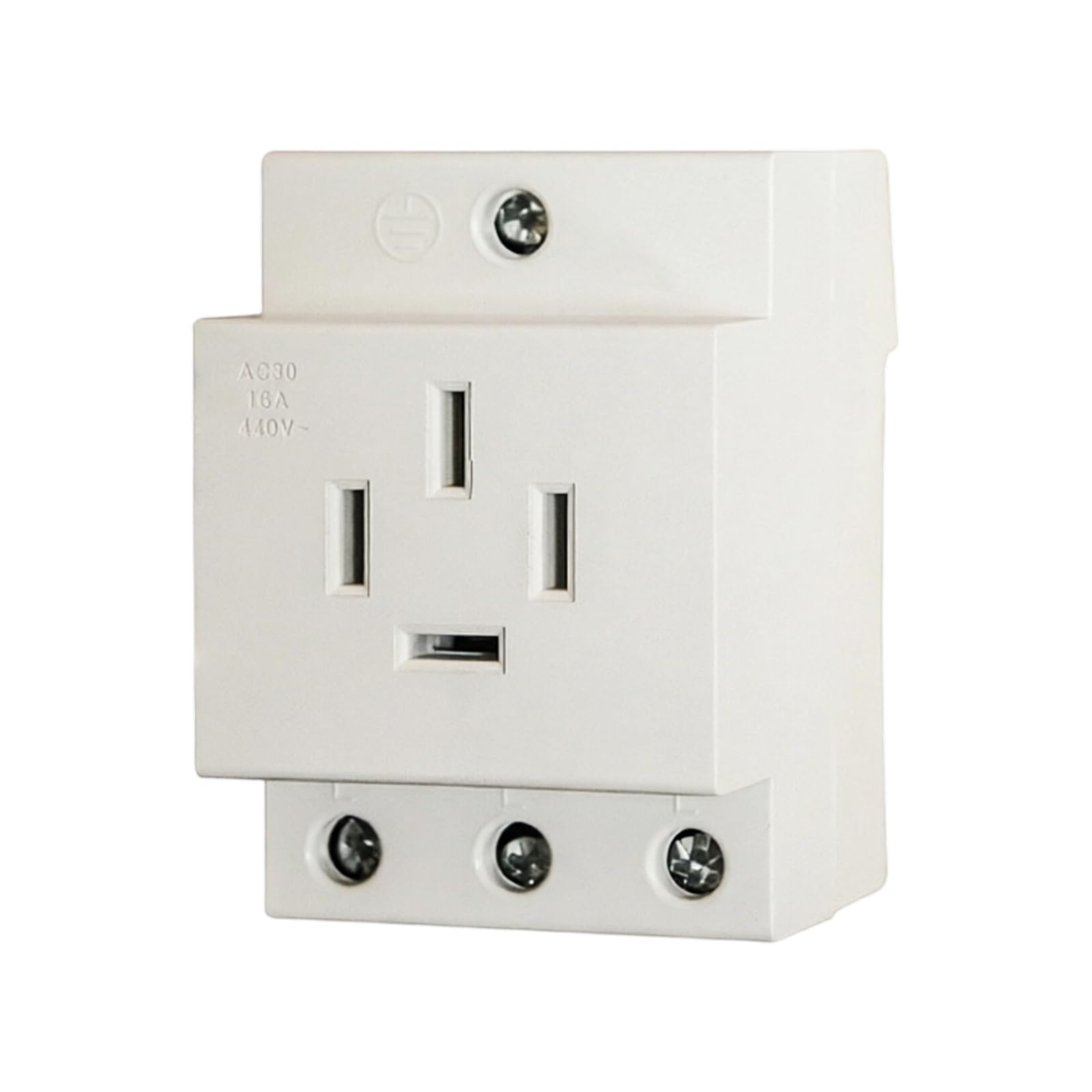 Industrial DIN Rails Socket Rails Mount Electrical Socket with Copper Conductors for Stable Power Supply for Home Industry Electrical Distribution Box Port