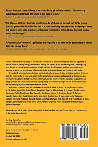 Nyu Press Napier, Winston African American Literary Theory: A Reader thumb #1