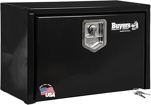 Miniatura 28 de Buyers Products 1702303 Caja de Herramientas de Acero Negro para Debajo de la Carrocería de Camión – 18 x 18 x 30 Pulgadas Caja de Trabajo de