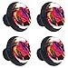 (4 piezas) 1.18 pulgadas pomos cuadrados de cristal para cajones de cocina, aparador, armario, baño, armario de ensueño Rainbow Horse 35 mm