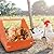 Touri 3 Pack Durable Chicken Nesting Boxes for Laying Eggs for Hens Ducks and Poultry, Orange