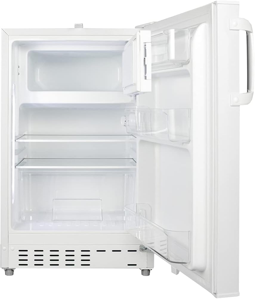 Summit 20" Refrigerator Freezer, Built-in Undercounter Fridge, 2.68 cu.ft. Capacity, ADA Compliant, White - ALRF48