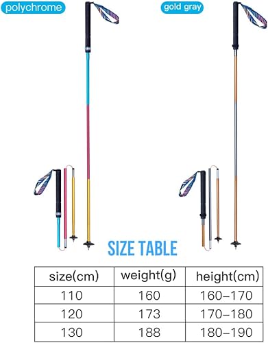 Miniatura 3 de AONIJIE Bastones de senderismo  2 bastones de senderismo ultraligeros plegables de fibra de carbono con sistema antigolpes y bloqueo rápido,