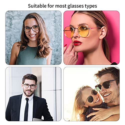 12 Paires Silicone Antidérapant Retenue de Lunettes, Confortable Crochet Anti-Dérapant Supports de Lunettes Réglables pour Lunettes de Soleil Lunettes de Lecture Lunettes (Noir) - Image 8
