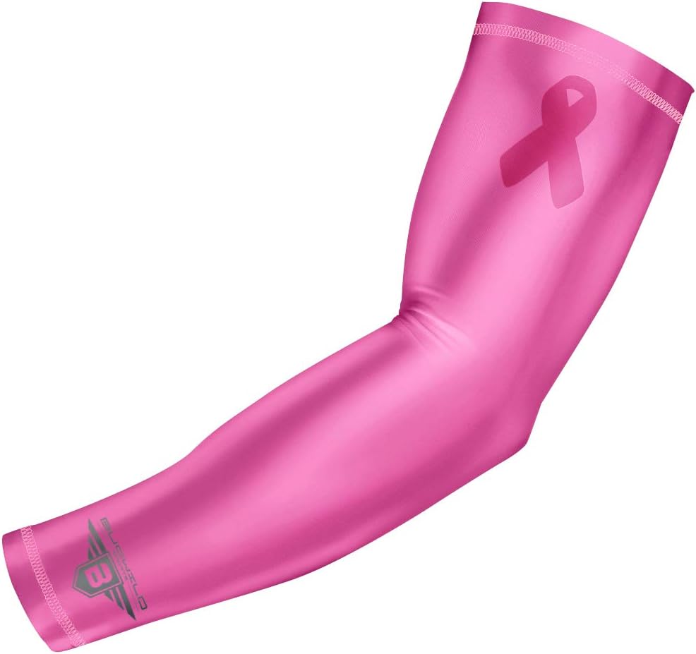 Bucwild Sports Compression Arm Sleeve - Youth & Adult Sizes - Baseball Football Basketball Sports (1 Arm Sleeve)