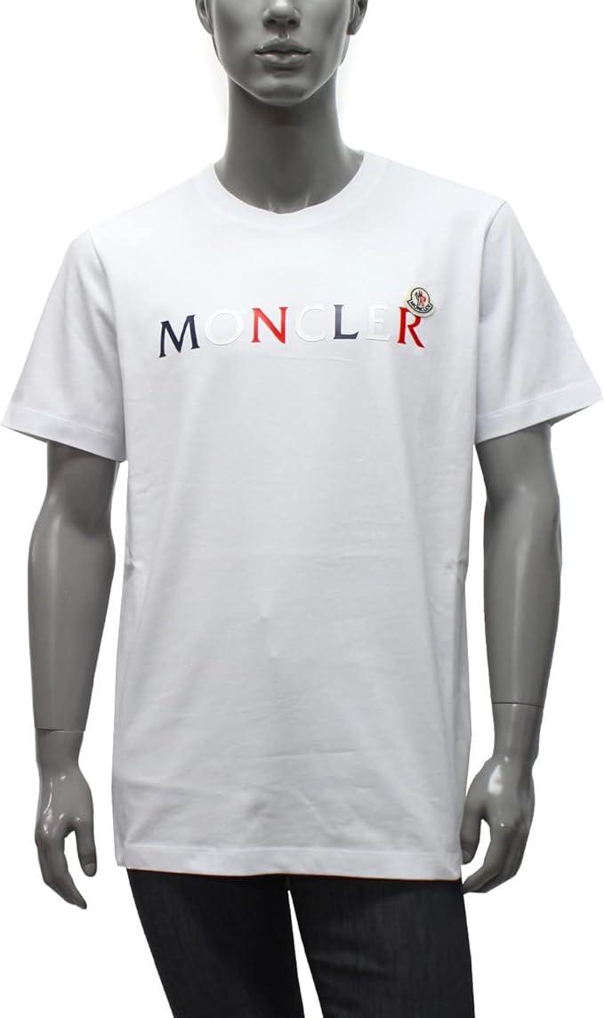 Amazon | [モンクレール] トリコロールロゴ Tシャツ【ホワイト