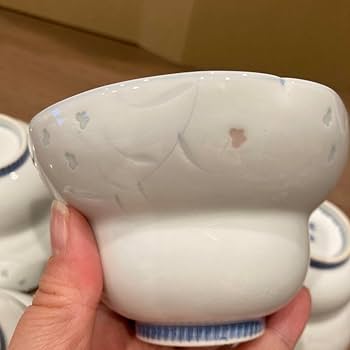 陶器、有田 trok1944 有田焼 竹雀 大皿 飾皿 在銘 染付 共箱 皿立て スタンド