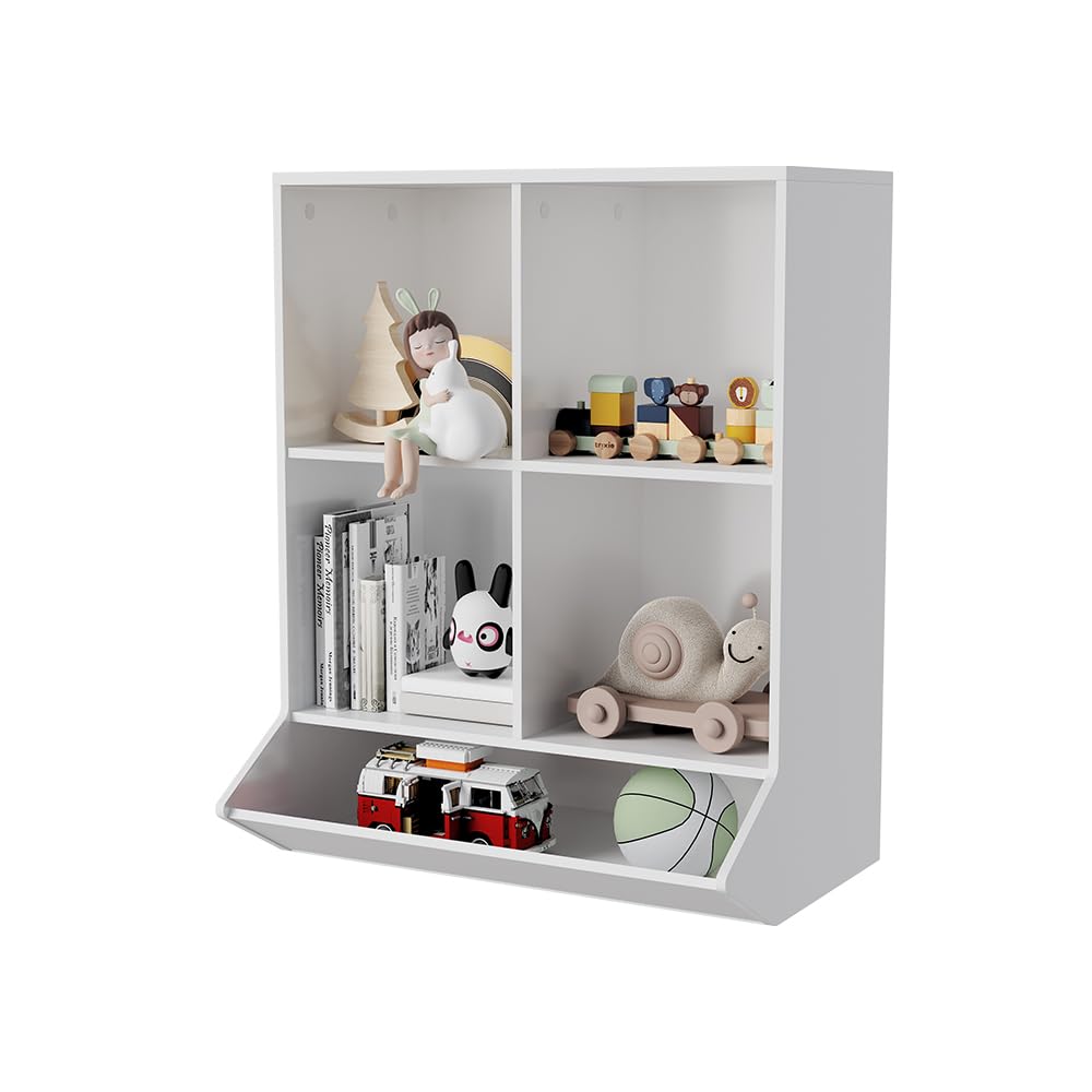 Vicco Półka dla dzieci "Conny", Biały, 65.5 x 82.5 cm | pour le rangement des jouets et des livres dans la chambre d’enfant