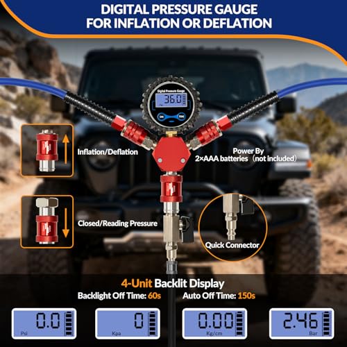 MILADO 4 Way Tire Inflator System