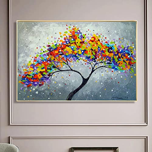 Art Mur Photos Arbre de vie impression sur toile haute définition de 60x90 cm