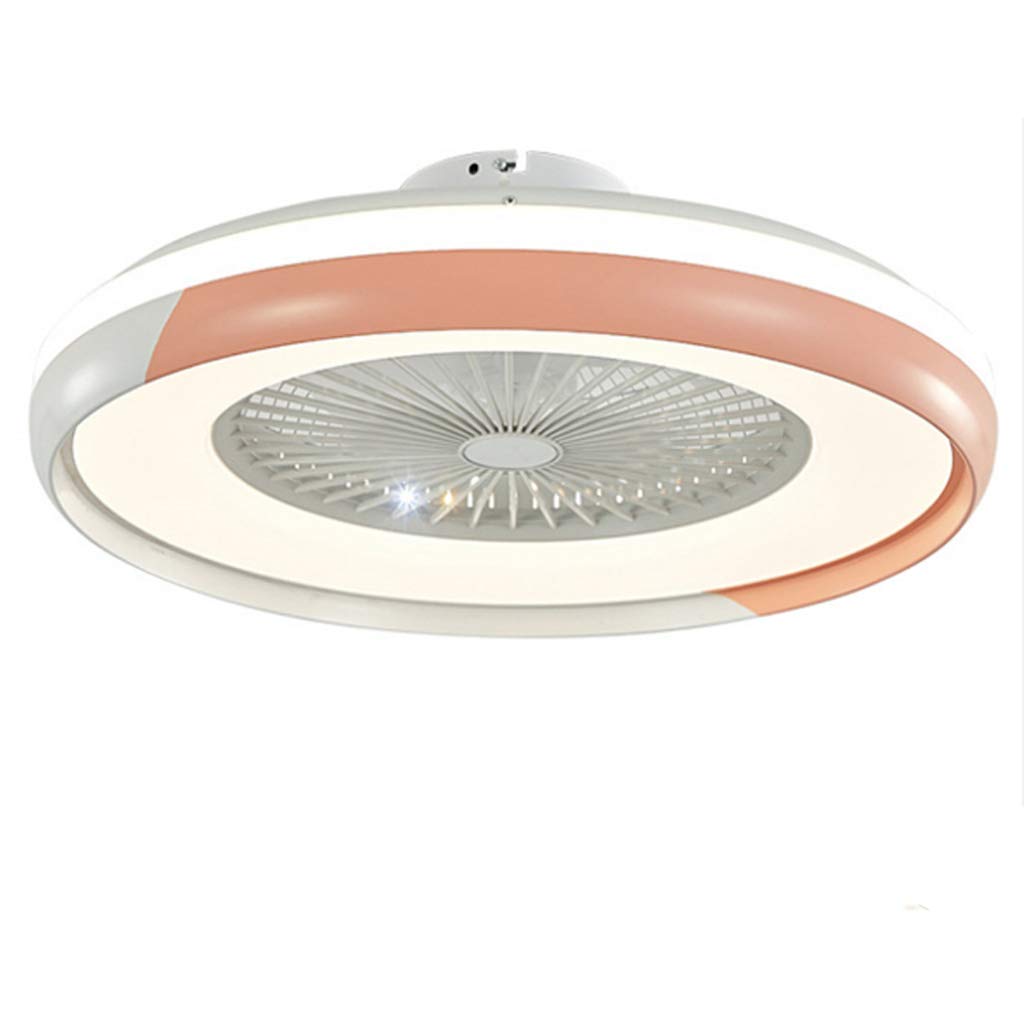 Ventilador de techo con aspas ocultas de 3 velocidades y luz LED potente de 80W