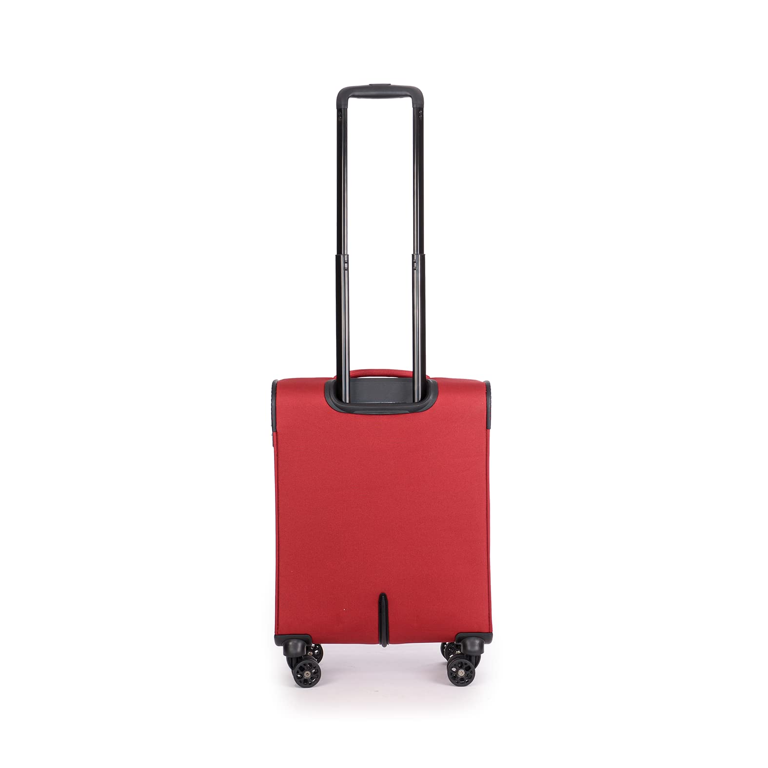 Stratic Strong Koffer Weichschale Reisekoffer Trolley Rollkoffer Handgepäck, 4 Rollen, Größe S, Rot