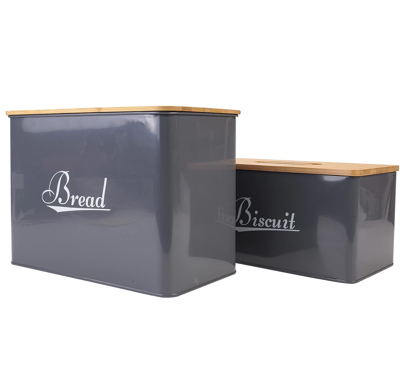 Buy Bread bin and Biscuit tin set,Large Dimensions Set of 2 Storage