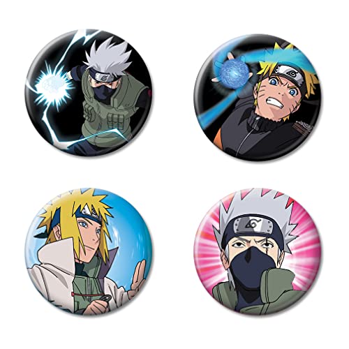 Ata-Boy Naruto Button Set - Naruto 4 Button Set 2 Button Set, Officially Licensed Collectible Buttons… #TOP26