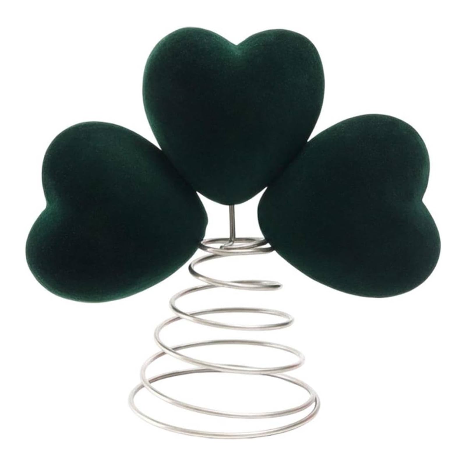 St Patricks Day Tree Topper Lucky Irish Shamrock Treetop (Flocked Version)