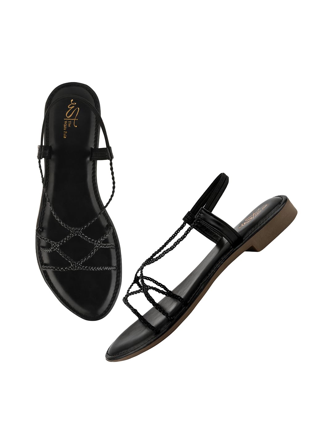The White Pole Casual and Classy Flat Sandals Fashionable Ethnic Flat Sandals Light Weight Comfortable for Girls & Women (B0CF2BN6B1) Amazon Price History, Amazon Price Tracker
