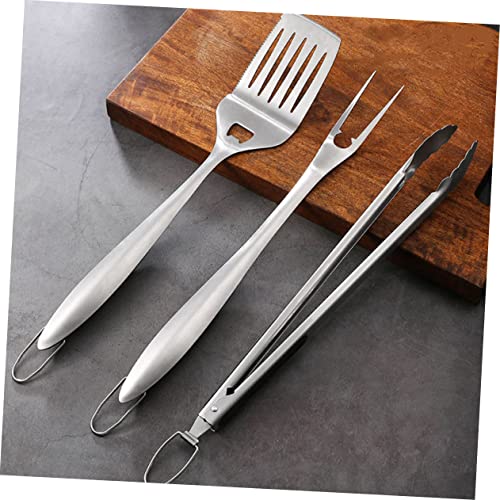 Set de utensilios para parrilla en acero inoxidable miniatura 7