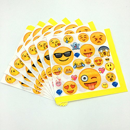 Party Propz Emoji Paper Tissue Napkins Pack/Emoji Tissues Napkins Pack Party/Napkin Tissue Paper