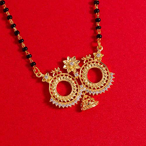 Mayur Floral Inspired Motifs Mangalsutra, Elegant Design