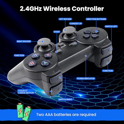 Retro Game Stick 4K Wireless Retro Game Console Built-in 9 Emulators 20000+ Games, Plug & Play Video Games with 4K HDMI Output and 2.4G Wireless Controller Gamepad, Gifts for Birthday - Image 6