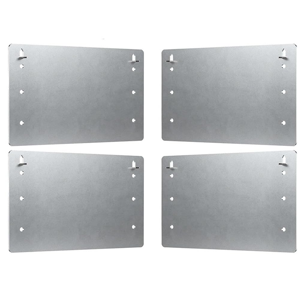 Jnchdghwa As Shown Self-Nailing Stud Protector& Plate 4Pcs 5" X 8" Nail Stopper Plate For Top And Bottom Plate& Drywall Protection