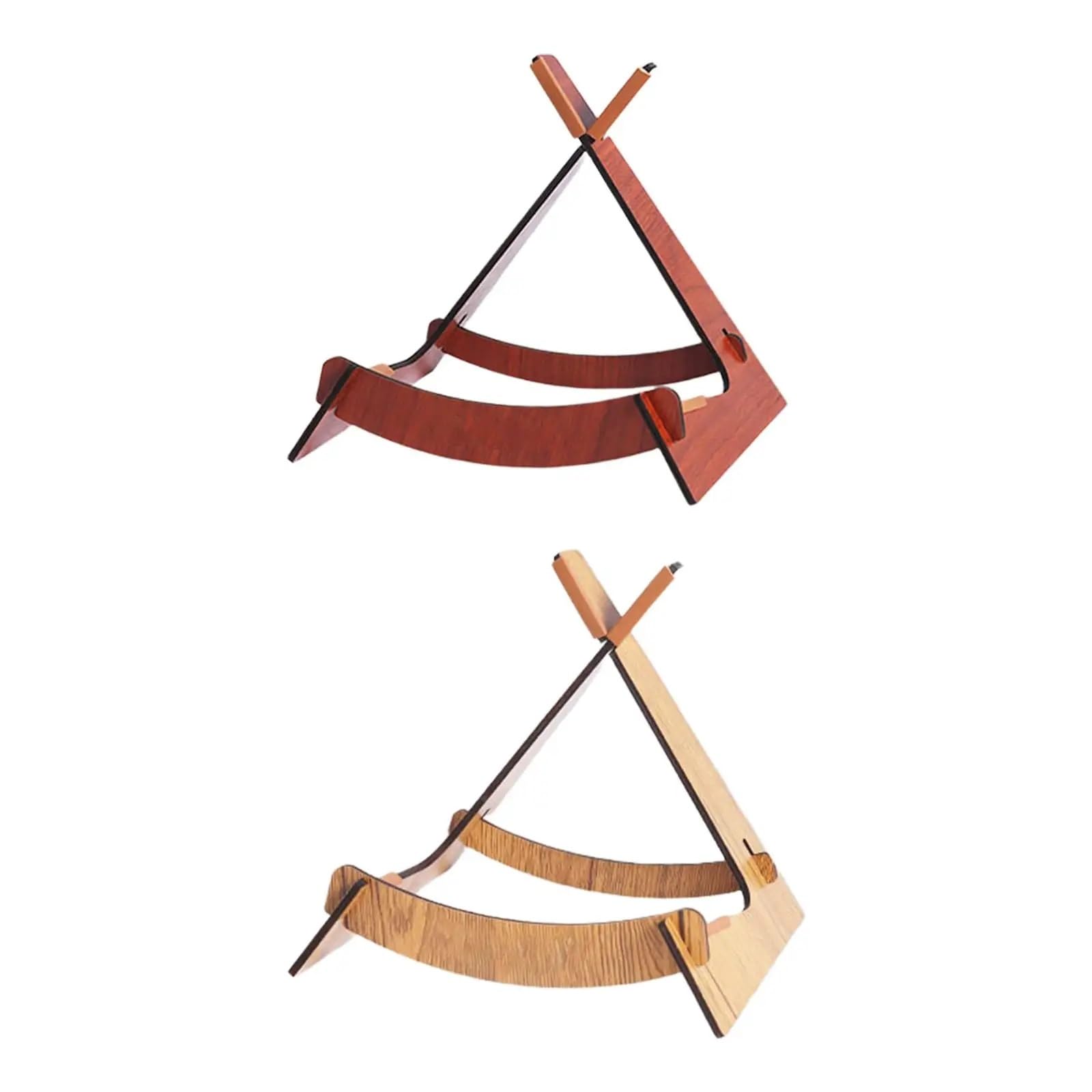 Gitarrenständer Holz Gitarrenständer aus Holz, stabiler Violinen-Stützhalter for Akustikbass, Klassik(Light Brown)