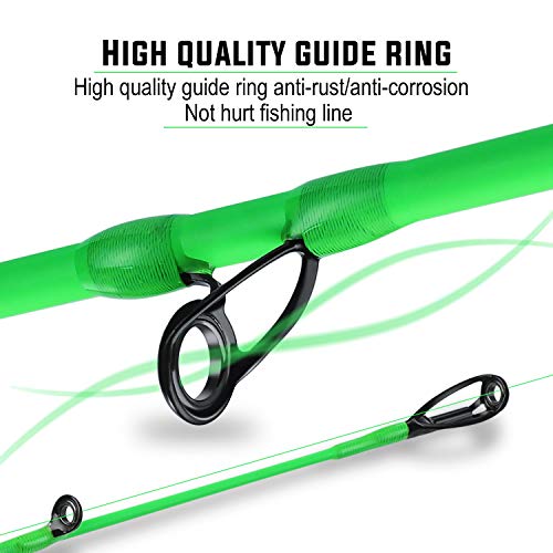 Foto von Sougayilang Feeder Angelrute Spinning &Casting Flexible Ultra Light Weight Rod Two Pieces Baitcasting Pole für Süßwasser