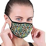 Material: Polyester.Washable And Reusable Mouth Mask.