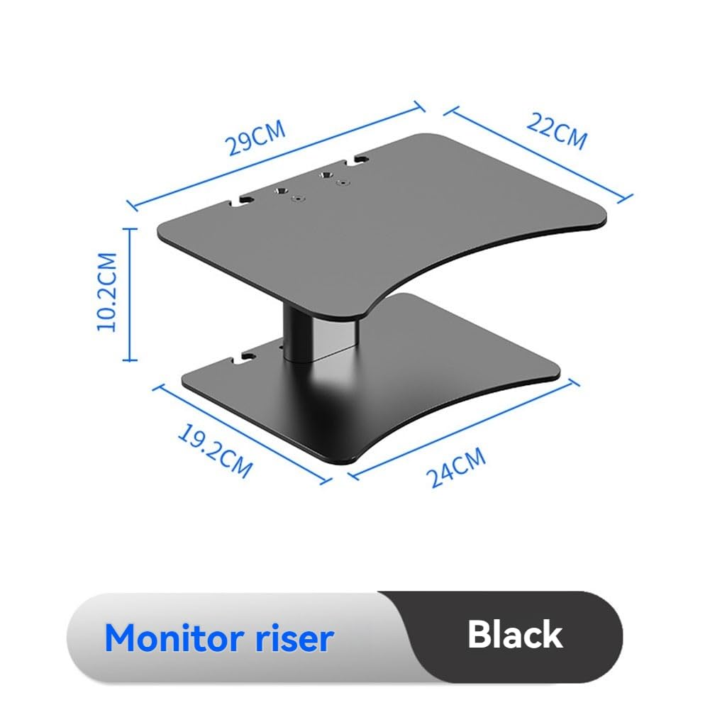 Supporto per Monitor - Supporto per Organizzare la Scrivania per Computer, Laptop, Stampante, Tablet PC. Migliora la Produttività e Il Comfort in Ufficio.