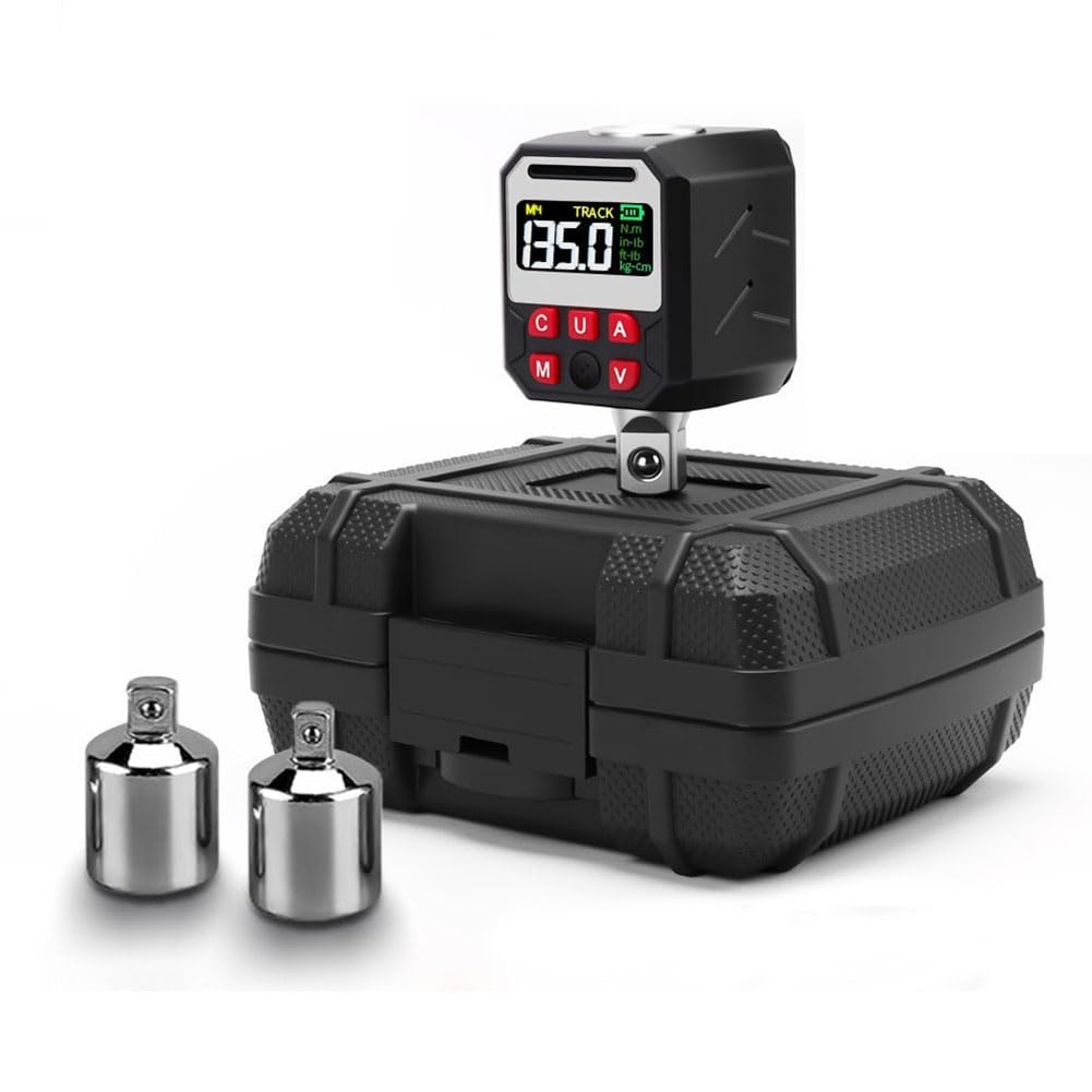 Ijsdnvjndx Black Preset& Data Storage, 1/2 Inch Digital Torque Wrench Adapter With Smart Display, For Industrial Range 6.8-135Nm