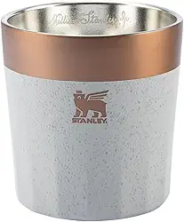 Stanley - Copo prismático isolado para cocktails, antiderrapante, para bebidas quentes ou frias, 201 ml, Ash Bronze