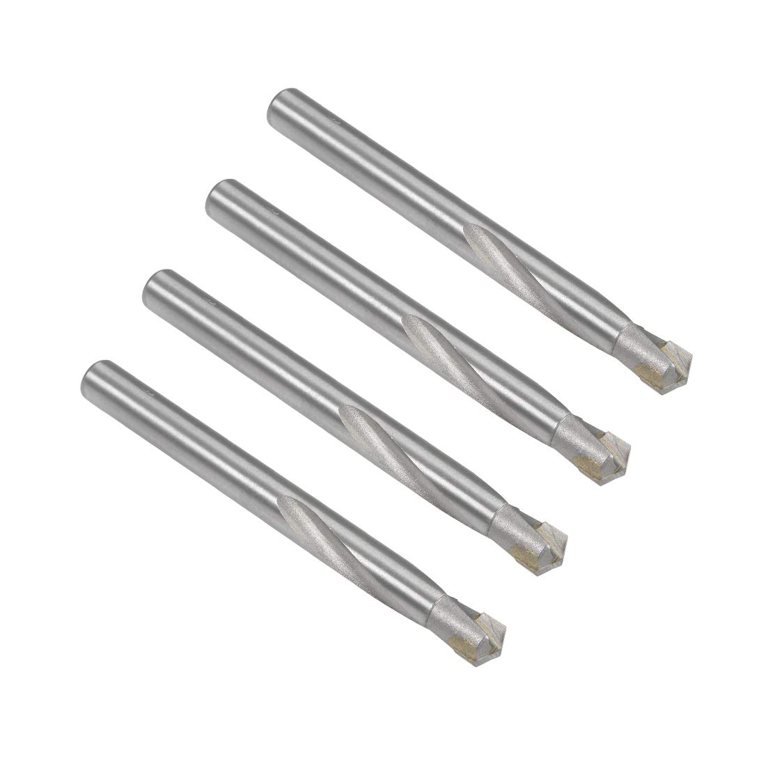 uxcell Cemented Carbide Twist Drill Bits 9mm Metal Drill Cutter for Stainless Steel Copper Aluminum Zinc Alloy Iron 4 Pcs