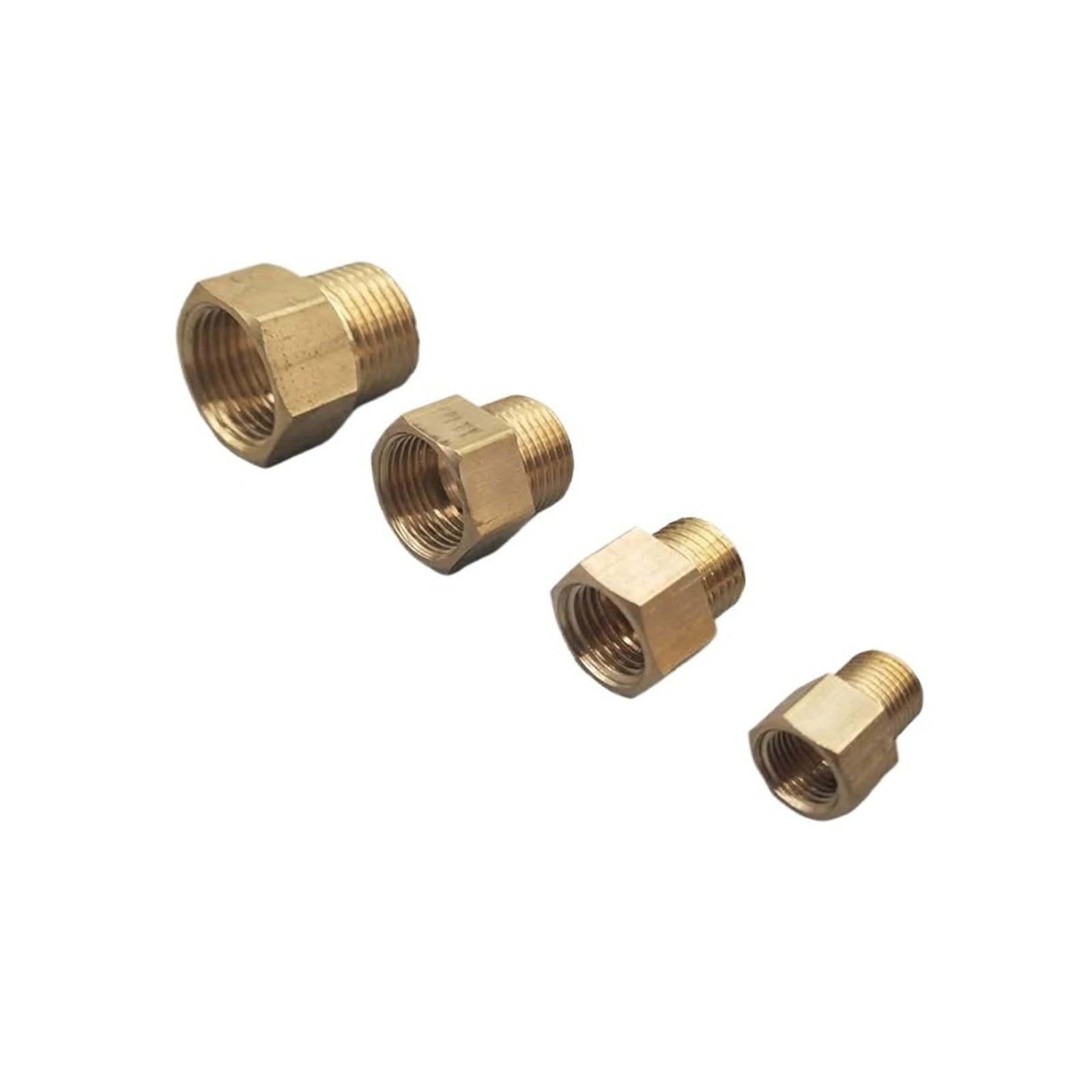 AARTERZZA 1pc M10x1 M14x1.5 M16x1.5 M18x1.5 M20x1.5 1/8'' 1/4'' 3/8'' 1/2'' Thread Pneumatic Pressure Gauge Conversion Adapter Pipe Fittings(04-M18x1.5)