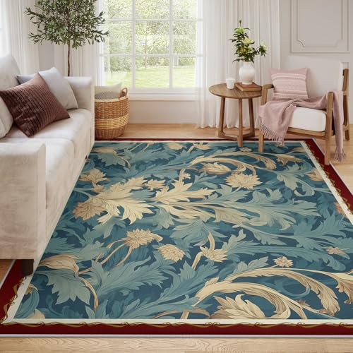 Tapis pour salon lavable 160x220cm au design traditionnel délicat - 6