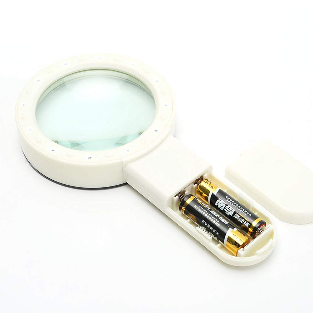 Lente d'ingrandimento 30Xwith Led Luci 100Mm Ottico Palmare Hd Bambini Studenti con La Lettura Anziana Identificazione Manutenzione Anziani Microscopio