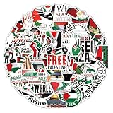 100 Stück Kostenlose Palästina-Aufkleber, Ästhetische Palästina-Aufkleber Für Laptop, Wasserflasche, Gitarre, Fahrrad