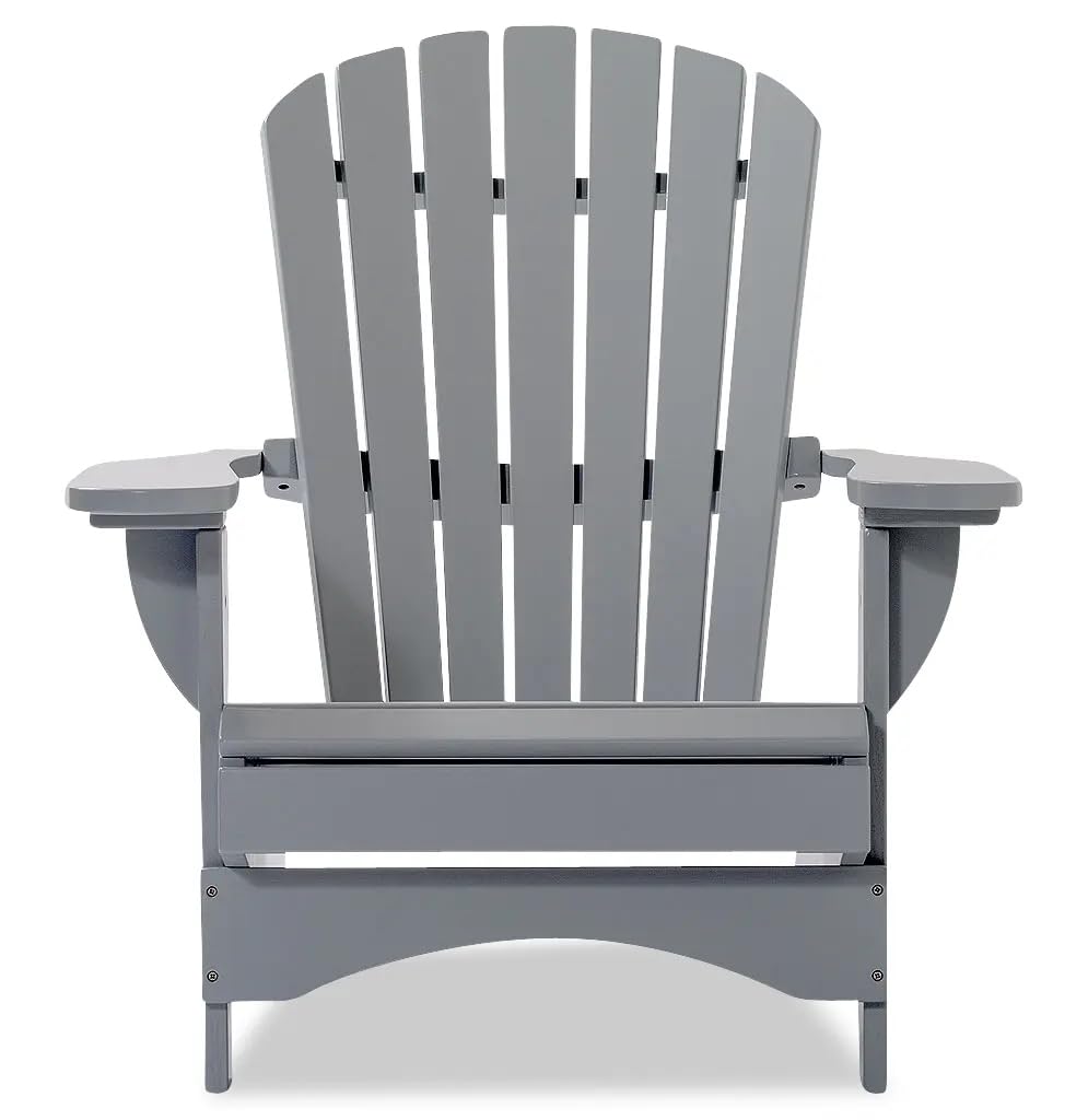 Original Dream-Chairs since 2007 Sedia Adirondack “Comfort” de luxe in grigio sedia da giardino con schienale ergonomico poltrona relax per balcone terrazzo carico massimo 170 kg