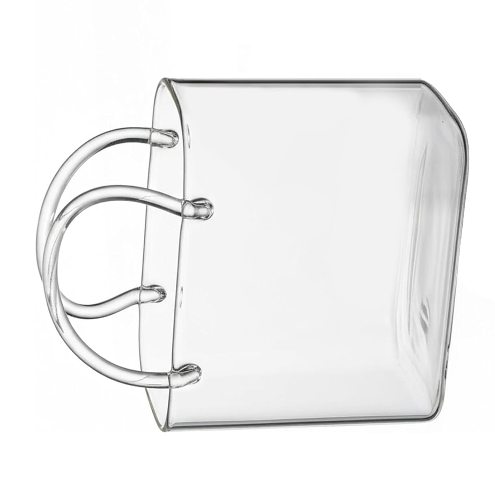 TQUXNGA Artistic Handbag Decorated Glass Cup with Embossing and Functional for Enhancing Visual Appeal and Hot Beverage Use Elegant Handbag Design Cup User Friendly Water Bottle