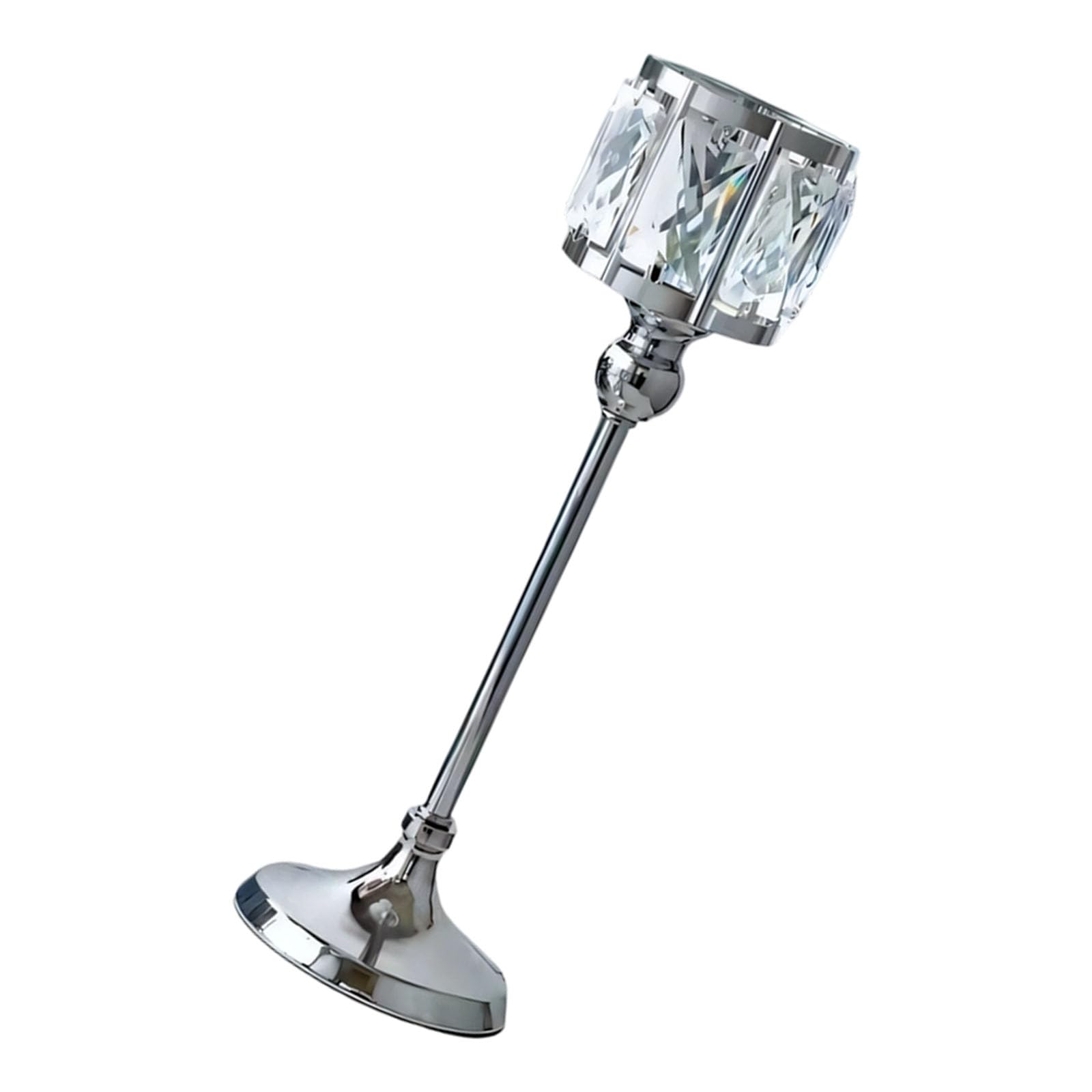 Limtula Metal Crystal Tealight Candelabra Wedding Holders for Dining Table Centerpieces and Home Parties Decors Event Candlestick
